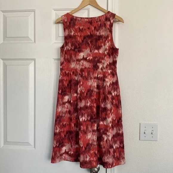 Eddie Bauer tie dye pattern coral sleeveless dress. - Picture 11 of 12